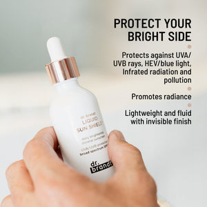 BRIGHT THIS WAY <br> LIQUID SUN SHIELD™ SPF50