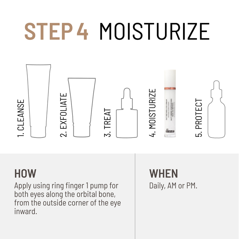 BRIGHT THIS WAY <br> 24/7 RETINOL EYE CREAM